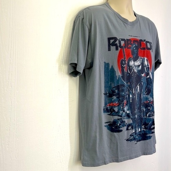 LootCrate - Alex Murphy RoboCop Movie Graphic Gray Short Sleeve T Shirt Large - Picture 4 of 10